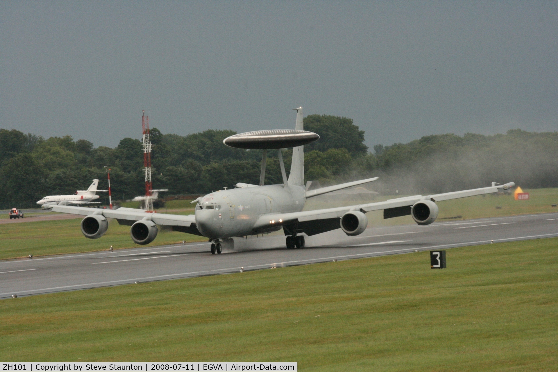 ZH101, 1989 Boeing E-3D Sentry AEW.1 C/N 24109, Taken at the Royal International Air Tattoo 2008 during arrivals and departures (show days cancelled due to bad weather)