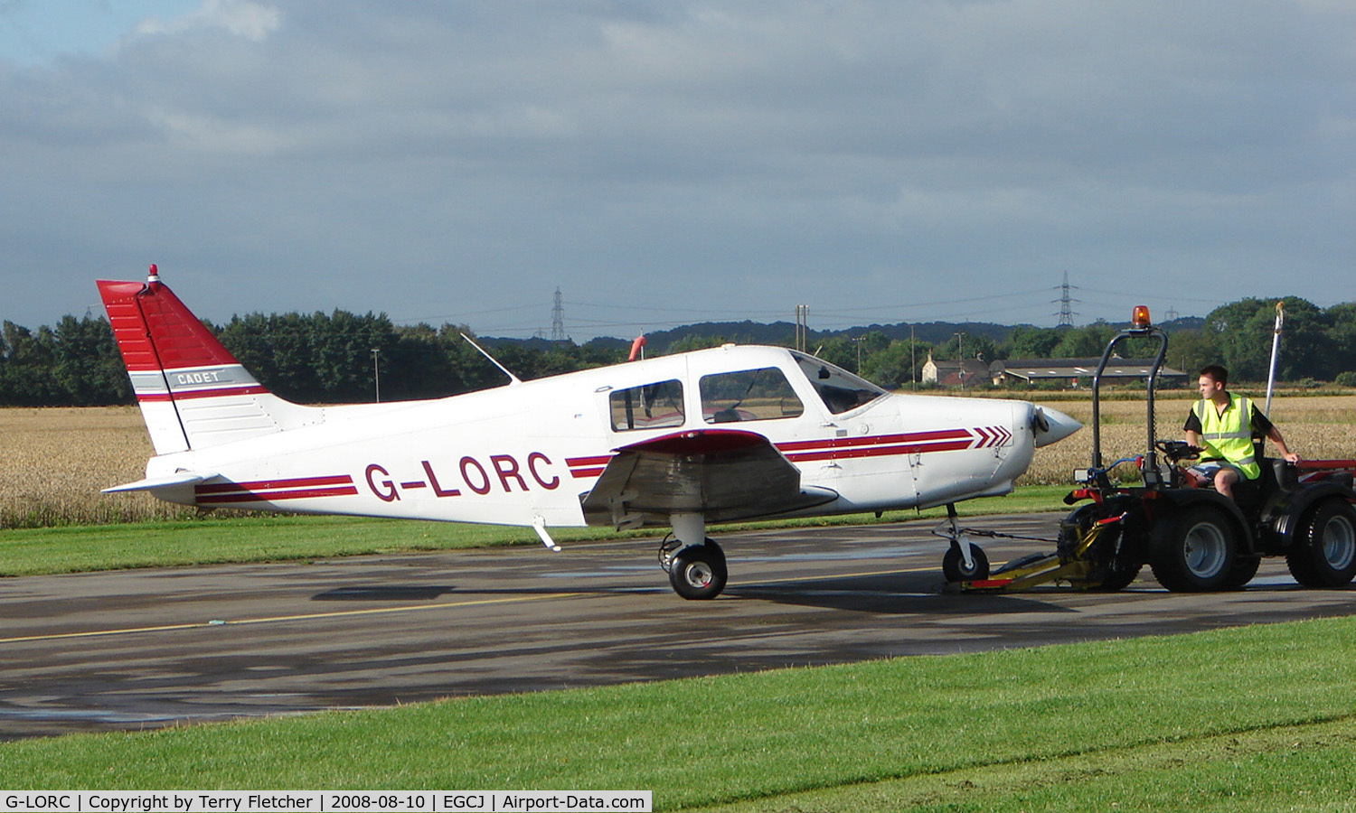 G-LORC, 1992 Piper PA-28-161 Cadet C/N 2841339, Resident aircraft at Sherburn - seen during 2008 LAA Regional Fly in