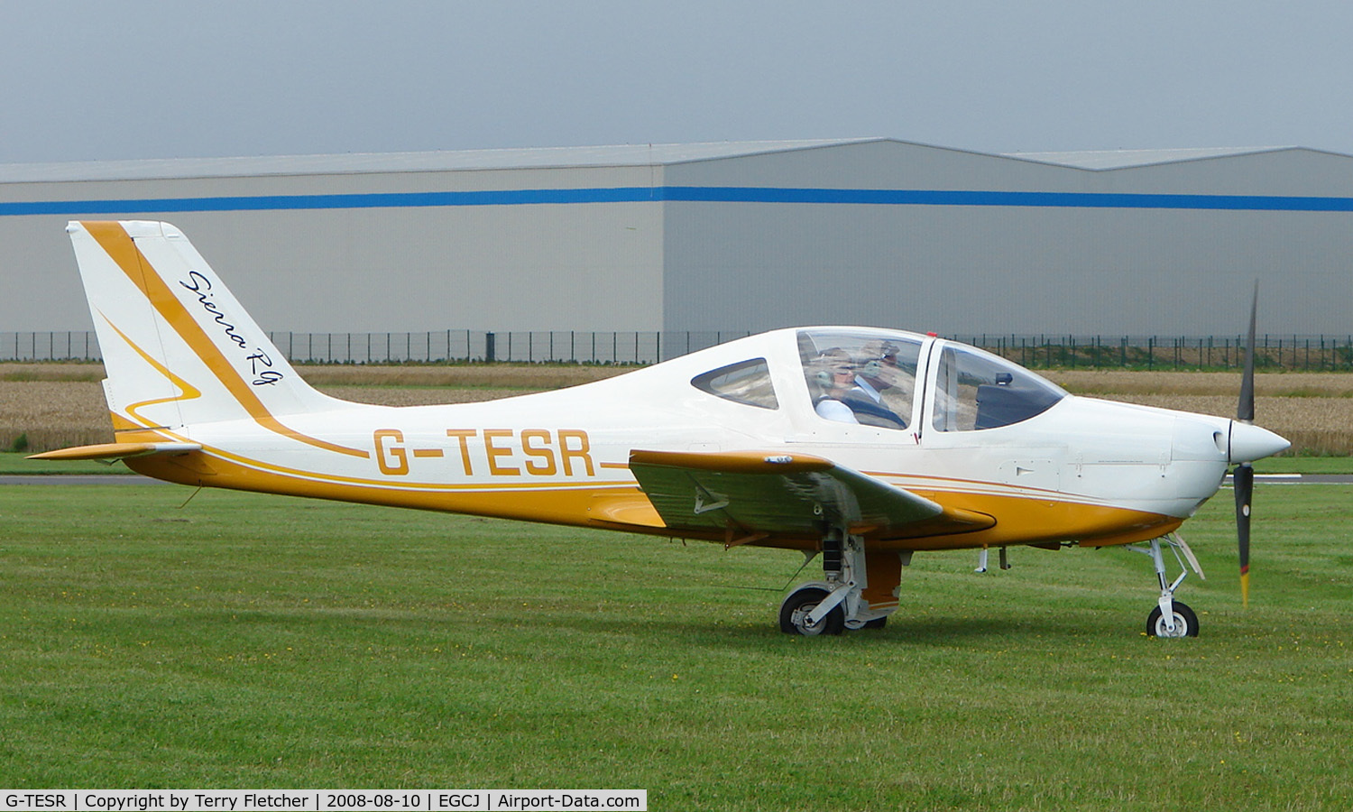 G-TESR, 2008 Tecnam P-2002RG Sierra C/N PFA 333A-14758, Visitor to the 2008 LAA Regional Fly-in at Sherburn