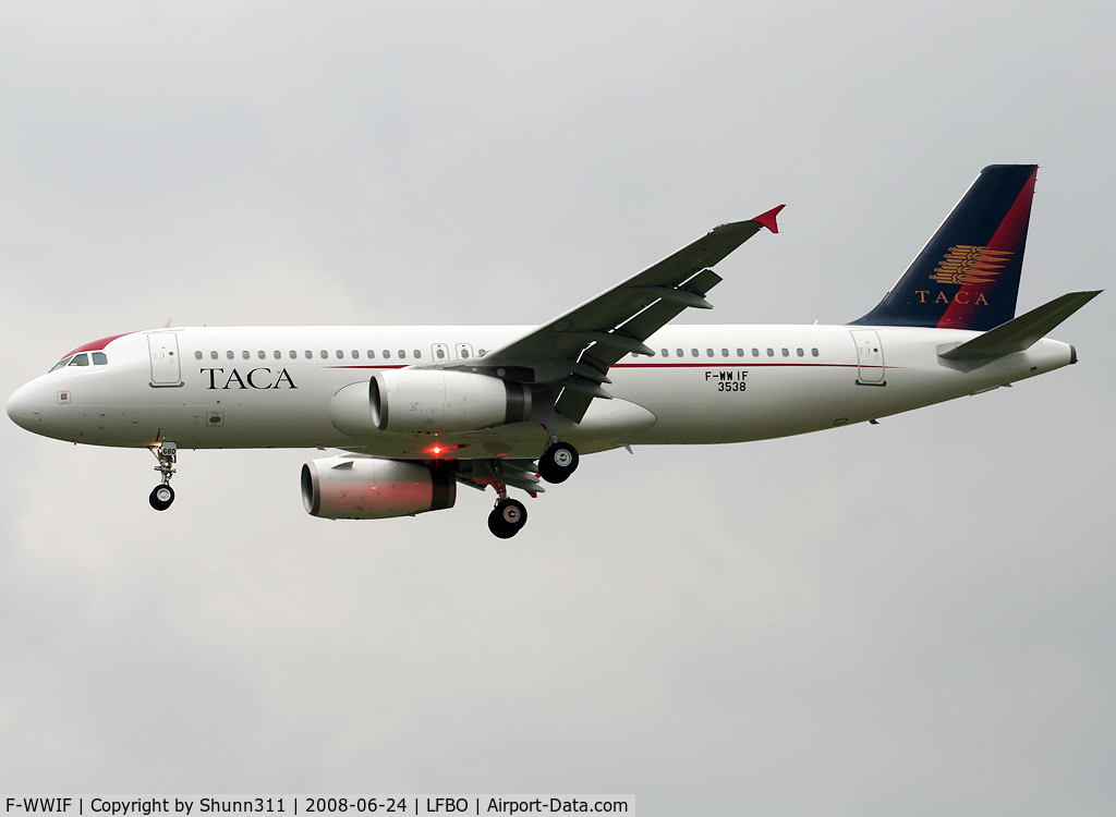 F-WWIF, 2008 Airbus A320-233 C/N 3538, C/n 3538 - Next reg. N680TA
