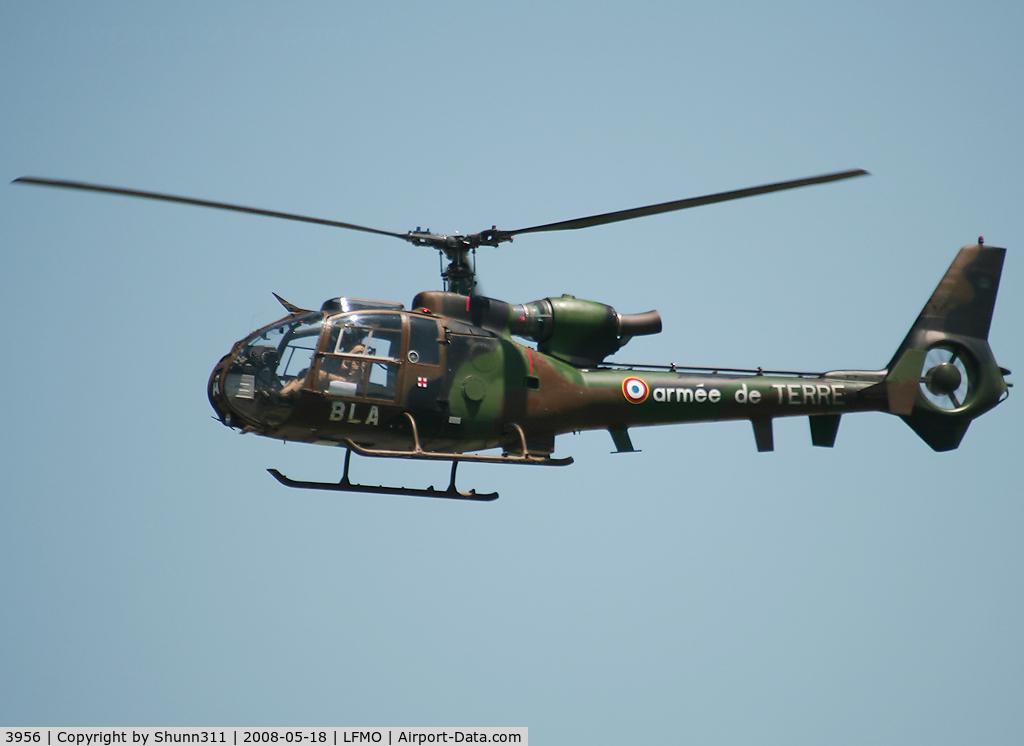 3956, Aérospatiale SA-342M Gazelle C/N 1956, Used during LFMO Airshow 2008
