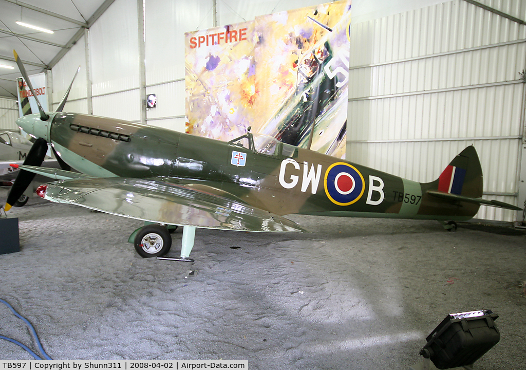 TB597, Supermarine 361 Spitfire LF.XVIe C/N CBAF.IX.3310, S/n CBAF-IX-3310 - Preserved in Le Bourget Museum