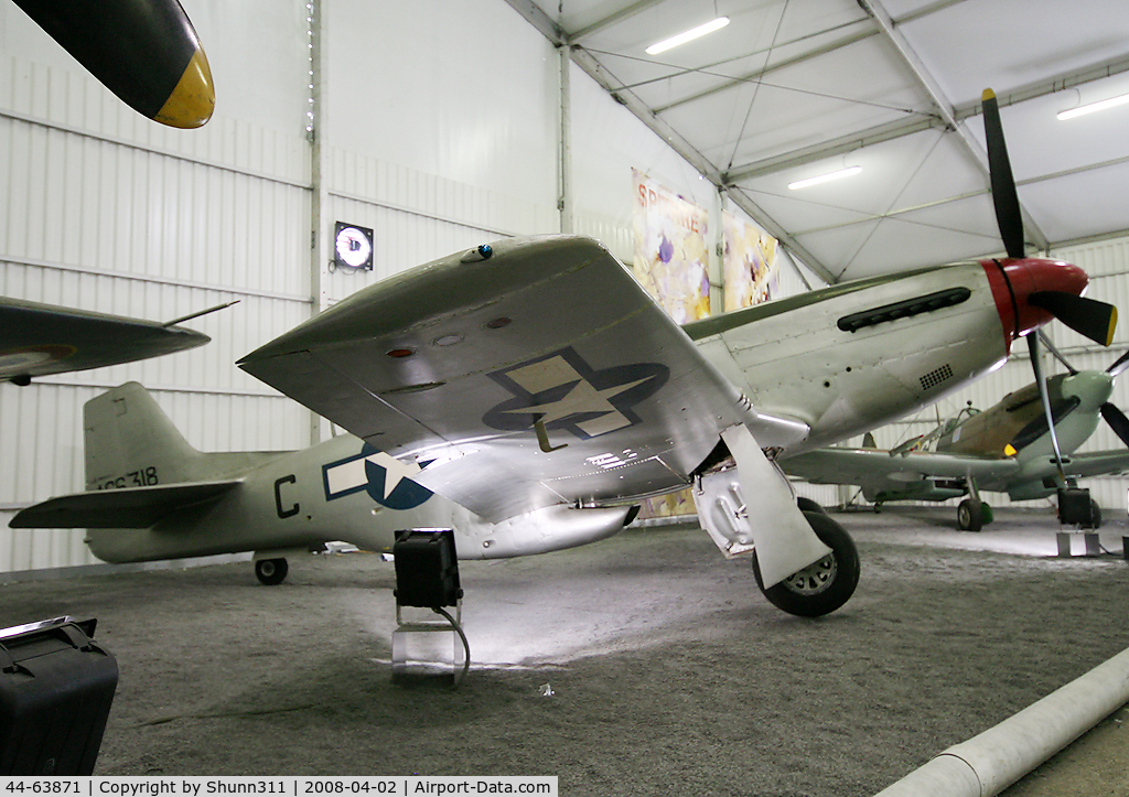 44-63871, 1944 North American P-51D Mustang C/N 122-31597 (N9722F), S/n 44-63871 - Preserved in Le Bourget Museum