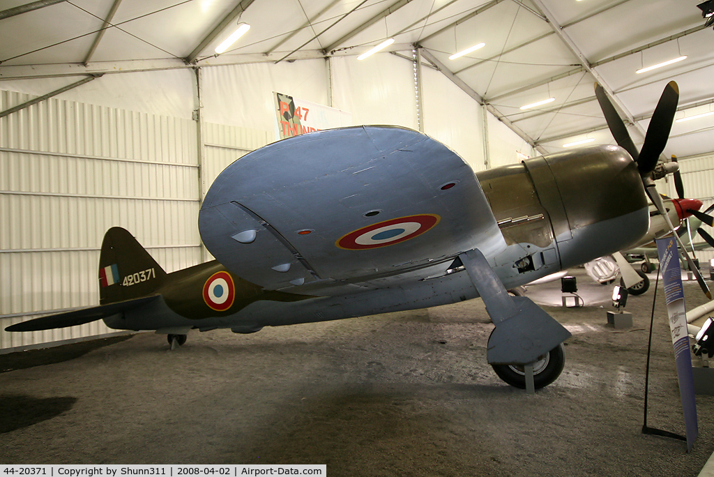 44-20371, 1942 Republic P-47D Thunderbolt C/N Not found 44-20371, S/n 44-20371 - Preserved in Le Bourget Museum