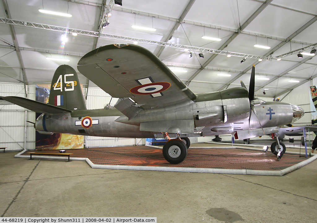 44-68219, 1944 Martin B-26G Marauder C/N 9699, S/n 44-68219 - Preserved in Le Bourget Museum