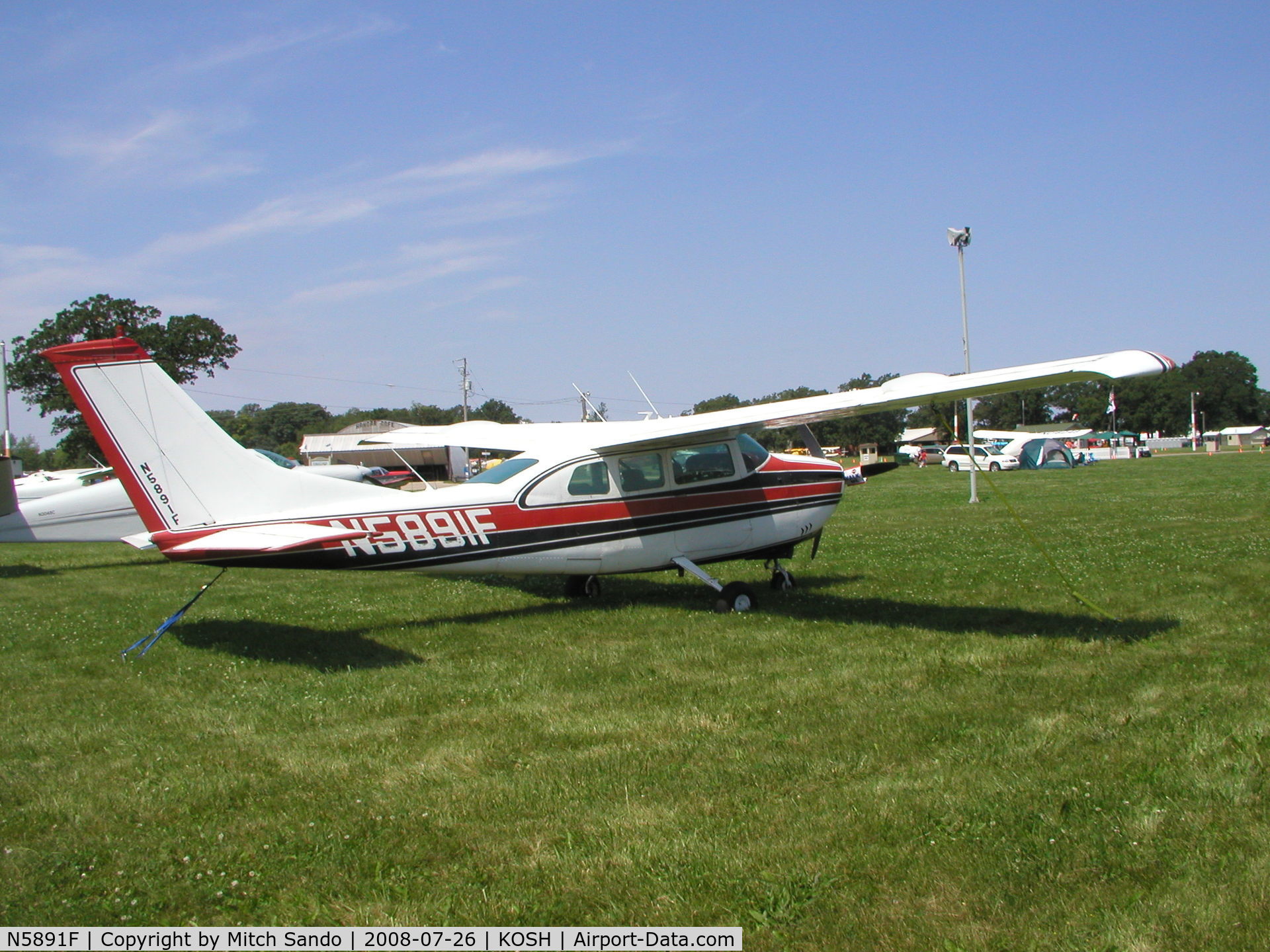 N5891F, 1967 Cessna 210G Centurion C/N 21058891, EAA AirVenture 2008.