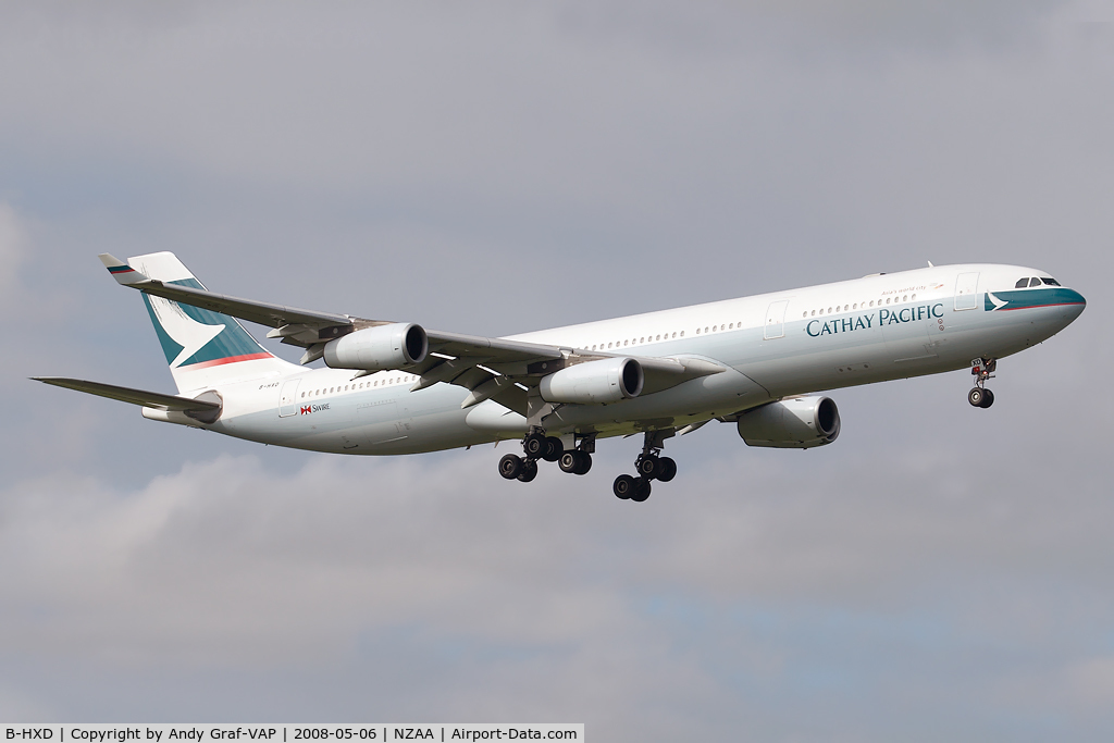 B-HXD, 1996 Airbus A340-313 C/N 147, Cathay Pacific A340-300