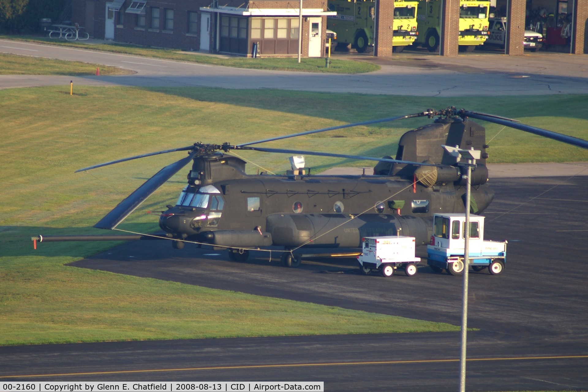 00-2160, 2000 Boeing MH-47G Chinook C/N M.3726, Taken from the control tower