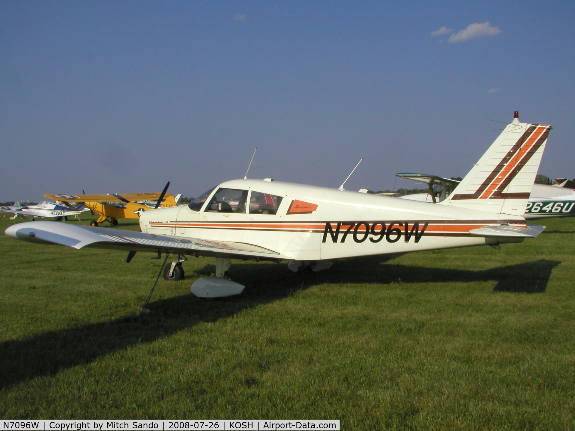 N7096W, 1962 Piper PA-28-180 C/N 28-883, EAA AirVenture 2008.