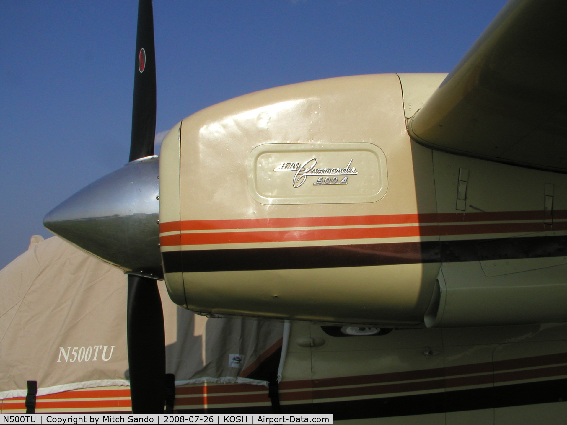 N500TU, 1962 Aero Commander 500-A C/N 500A-1259-83, EAA AirVenture 2008.