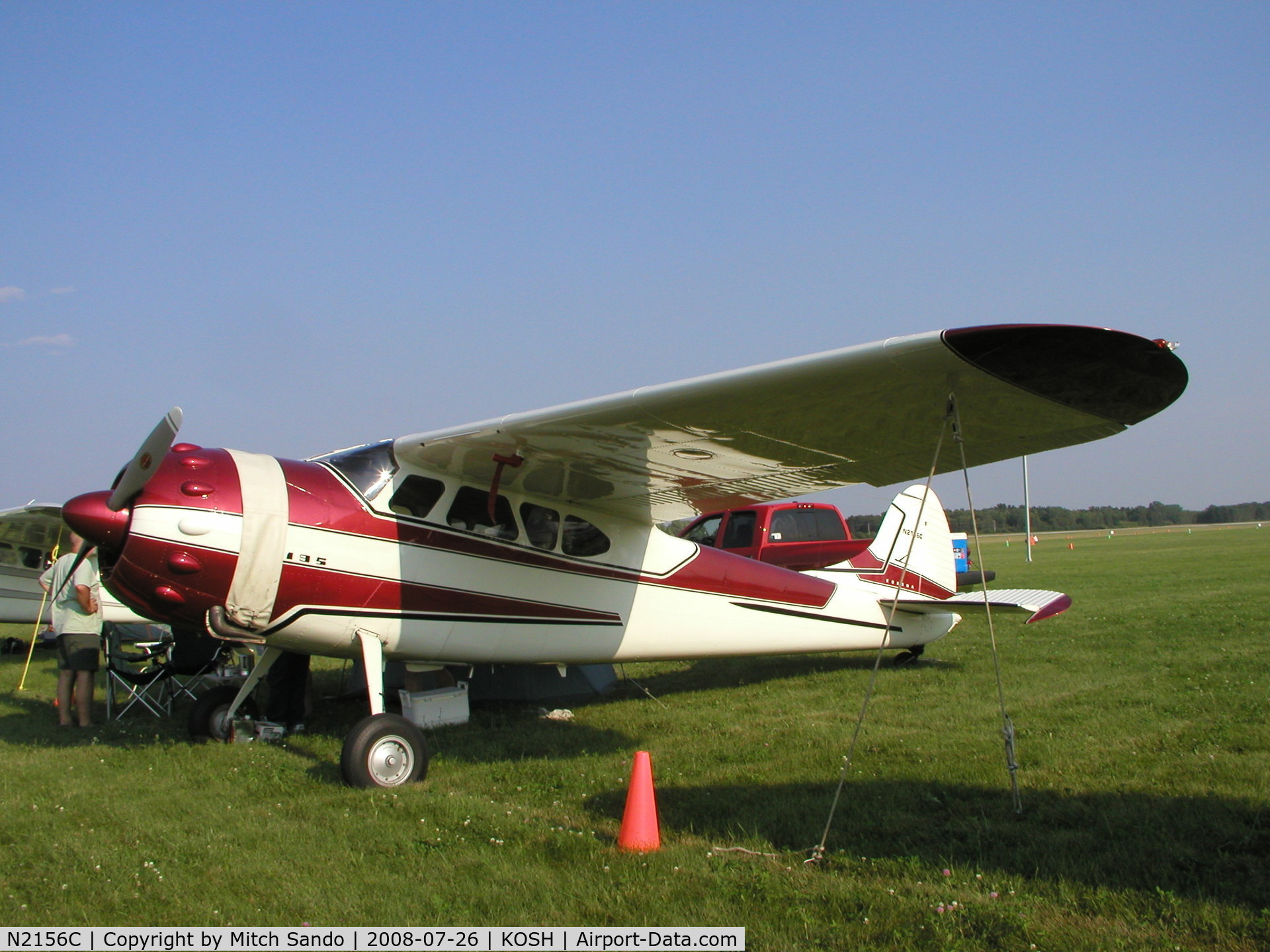 N2156C, 1954 Cessna 195B Businessliner C/N 16141, EAA AirVenture 2008.