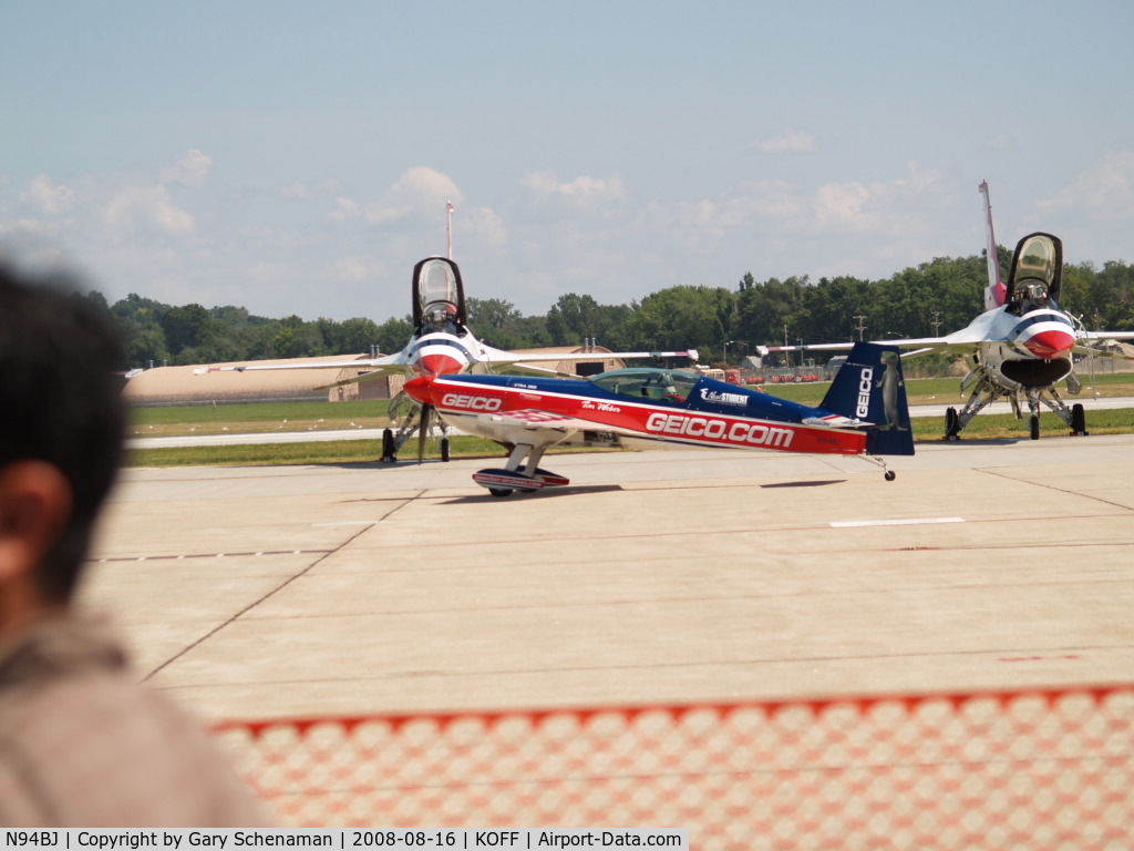 N94BJ, 2002 Extra EA-300S C/N 031, IN FRONT OF SHOW CENTER OFFUTT AFB 2008