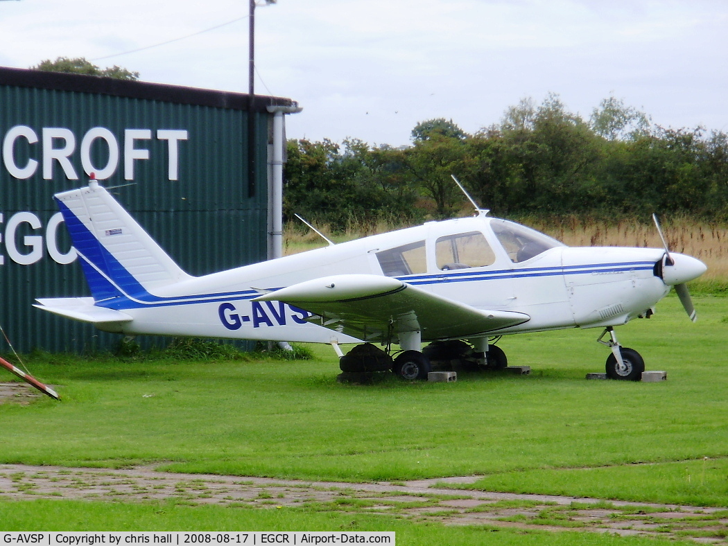 G-AVSP, 1967 Piper PA-28-180 Cherokee C/N 28-3952, on a private airstrip near Winsford, Cheshire, UK
