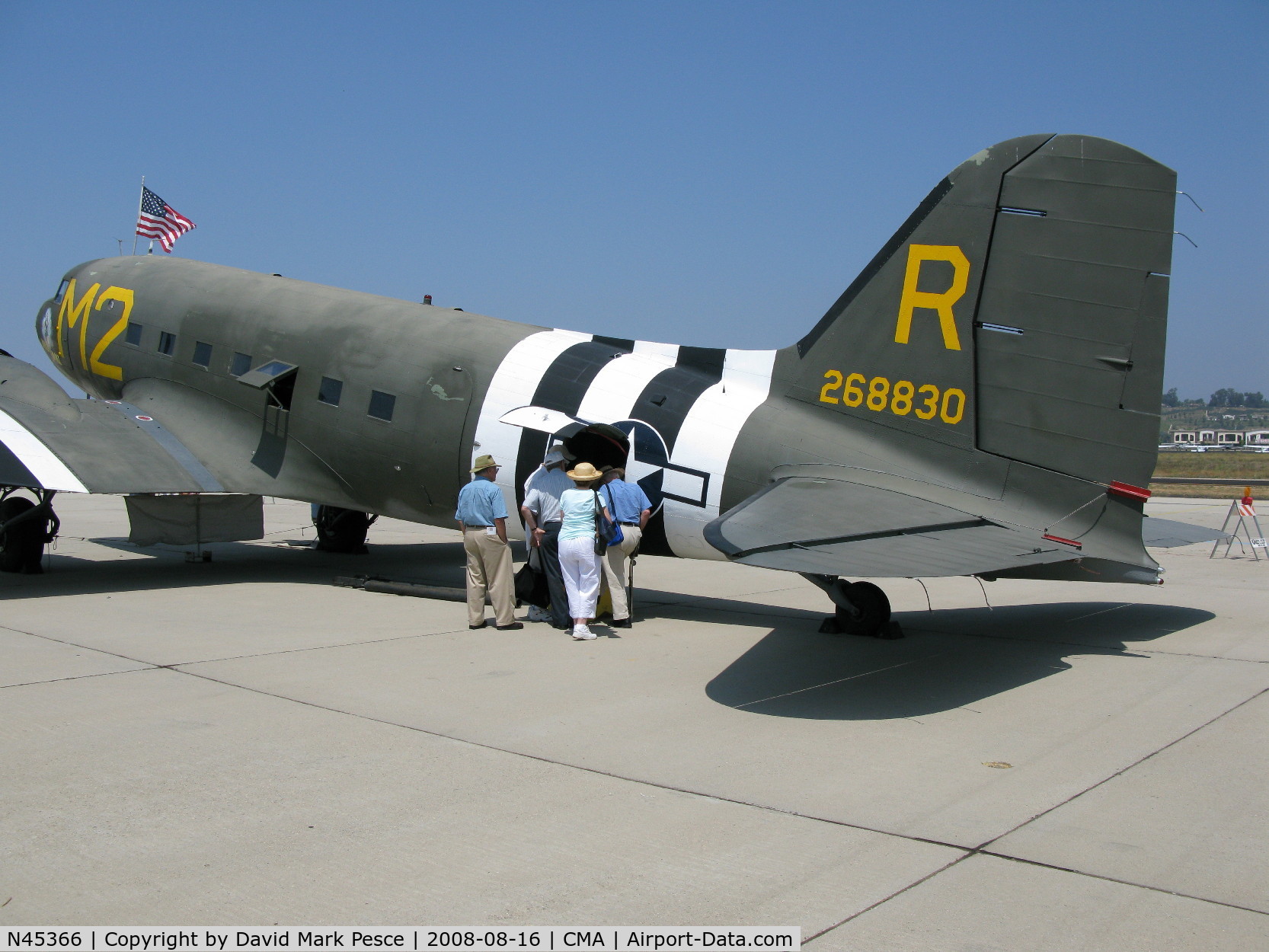 N45366, 1943 Douglas C-53D-DO Skytrooper (DC-3A) C/N 11757, C53D SKYTROOPER at EAA Camarillo Airshow 2008