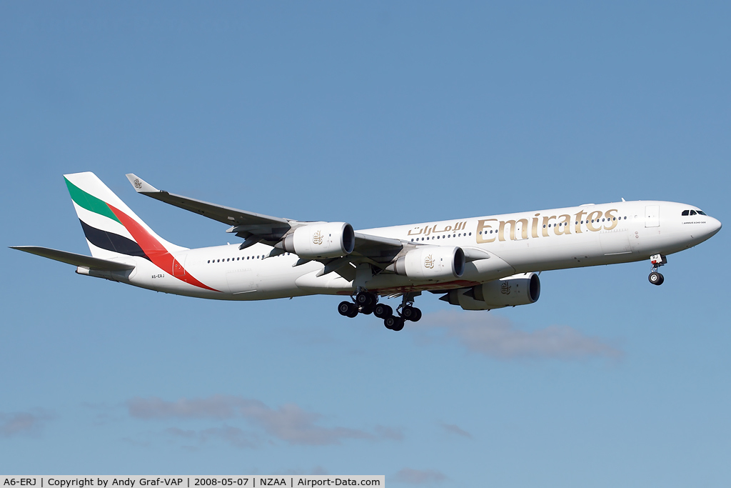 A6-ERJ, Airbus A340-541 C/N 694, Emirates A340-500