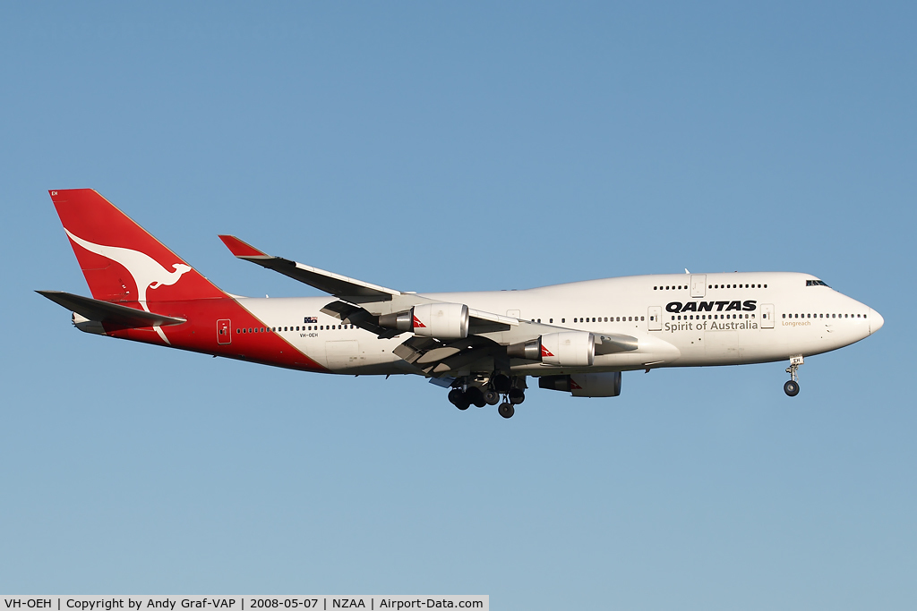 VH-OEH, 2003 Boeing 747-438/ER C/N 32912, Qantas 747-400