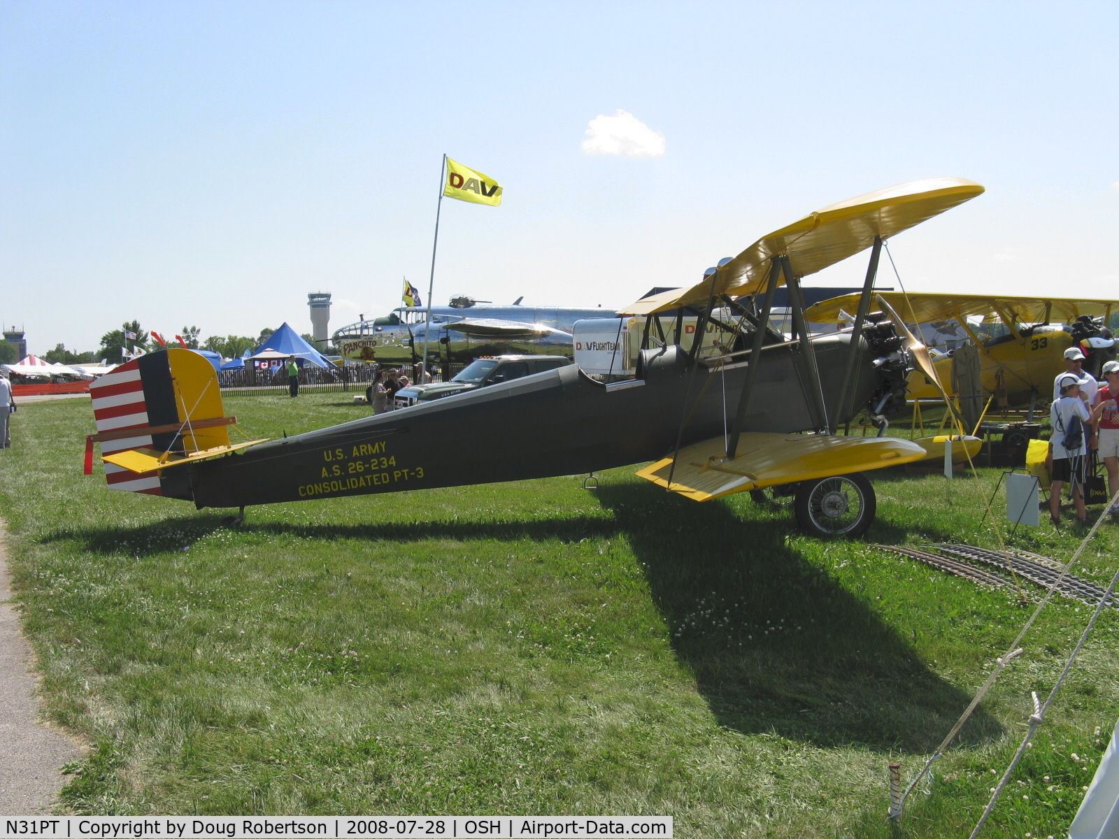 N31PT, 1998 Consolidated PT-3 Replica C/N 1, 1998 EAA Foundation POBEREZNY Consolidated PT-3 'HUSKY', Continental R-670-11 220 Hp reconstruction