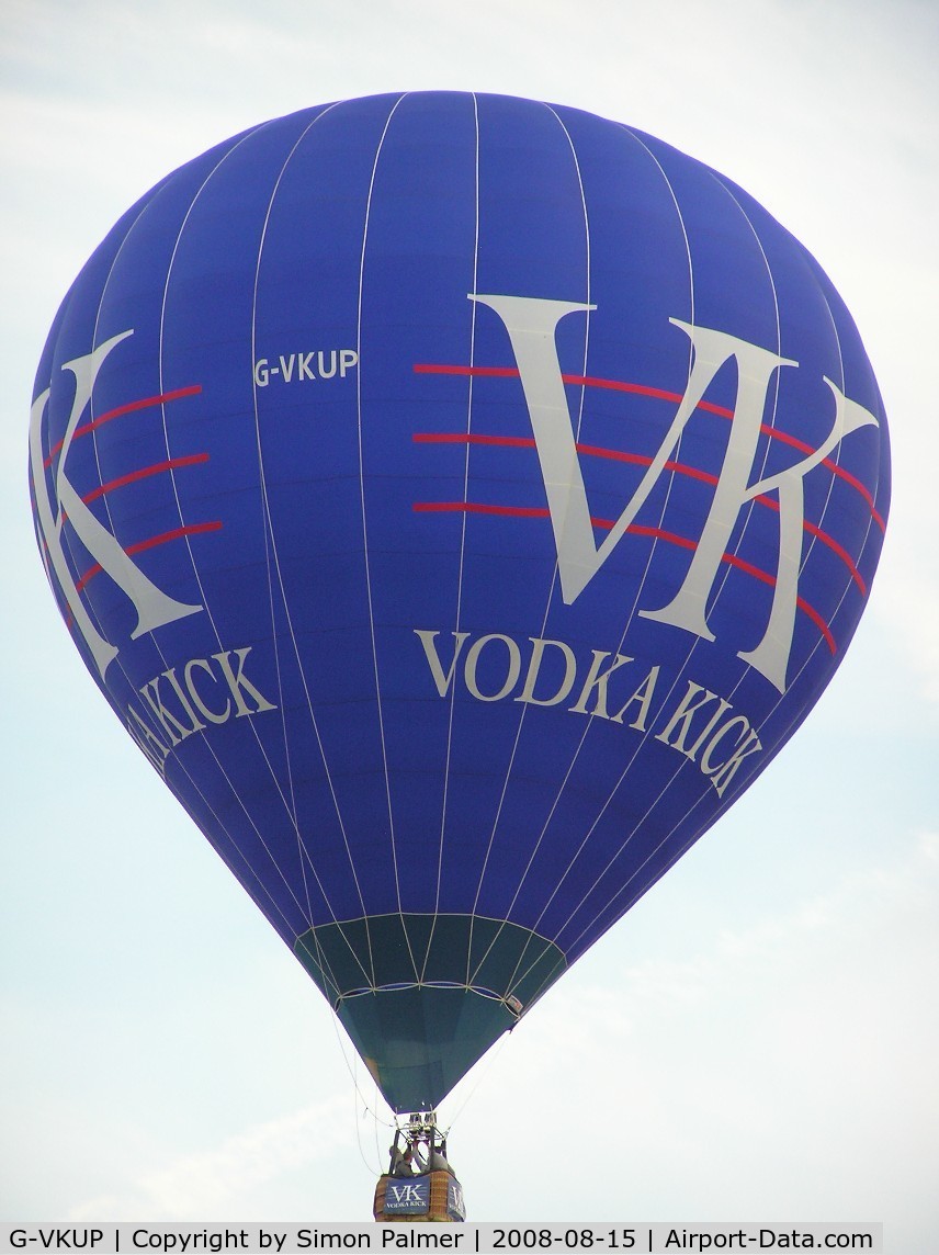 G-VKUP, 2006 Cameron Balloons Z-90 C/N 10803, Cameron Z-90 sponsored by Vodka Kick