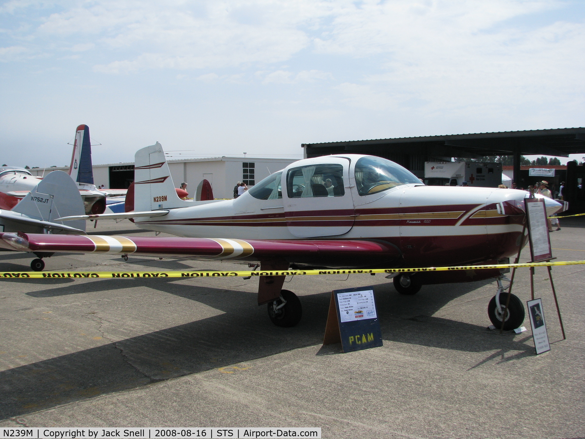 N239M, 1965 Meyers Industries Inc 200D C/N 294, Displayed at the 2008 Wings Over Wine Country Air Show