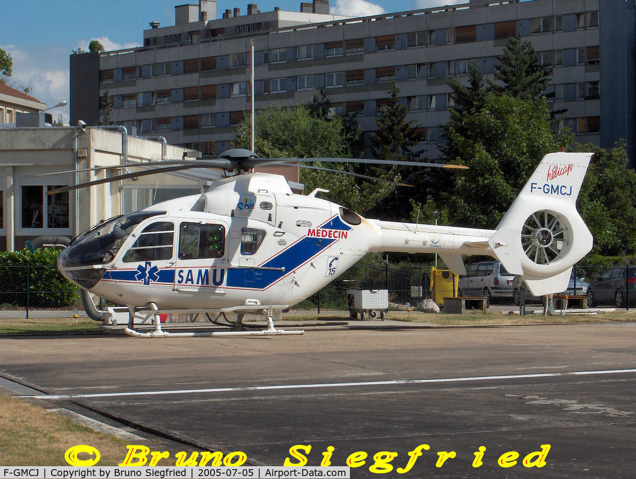 F-GMCJ, Eurocopter EC-135T-1 C/N 0020, Dijon Hospital