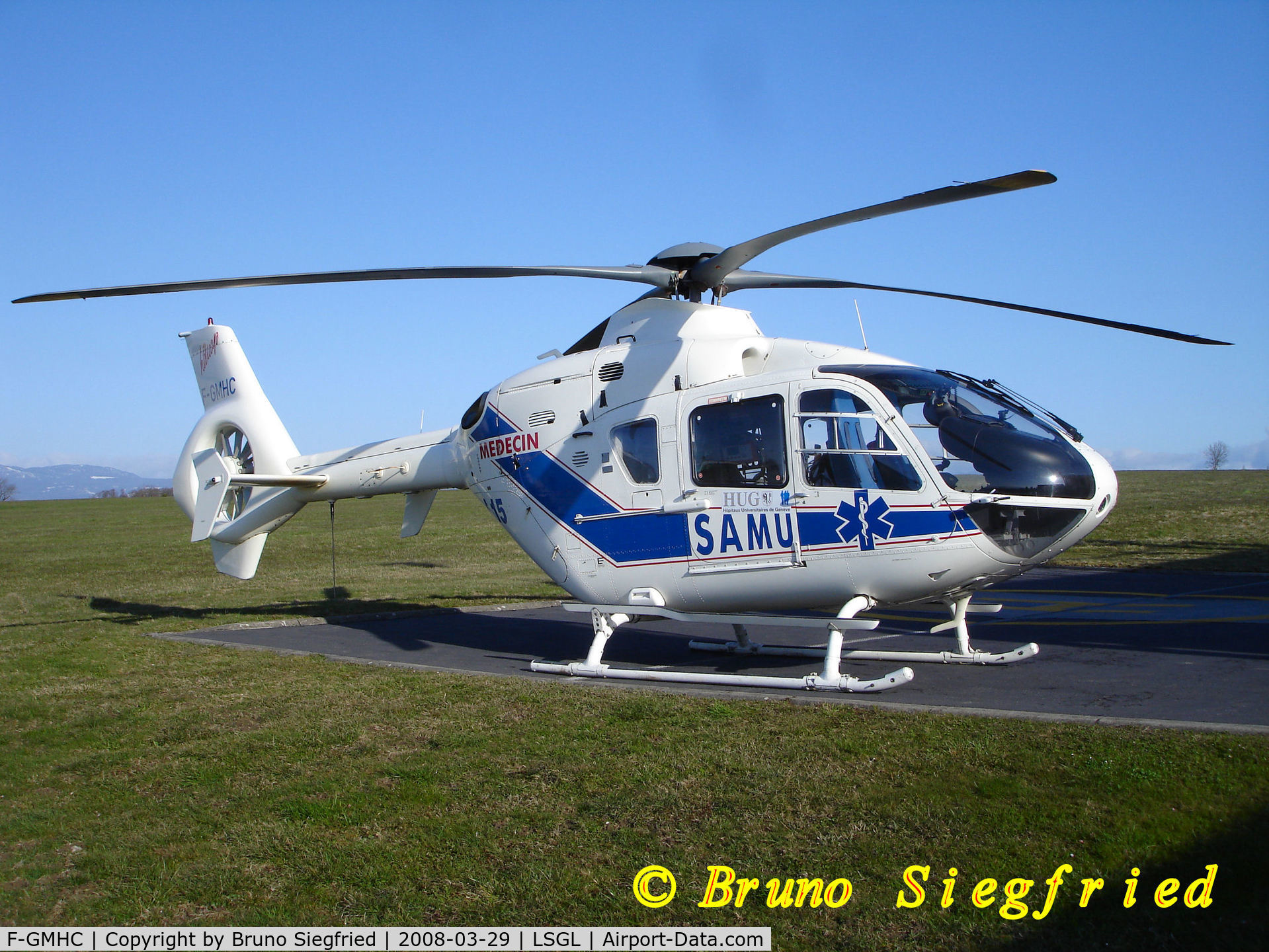 F-GMHC, Eurocopter EC-135T-1 C/N 0036, Lausanne Airport