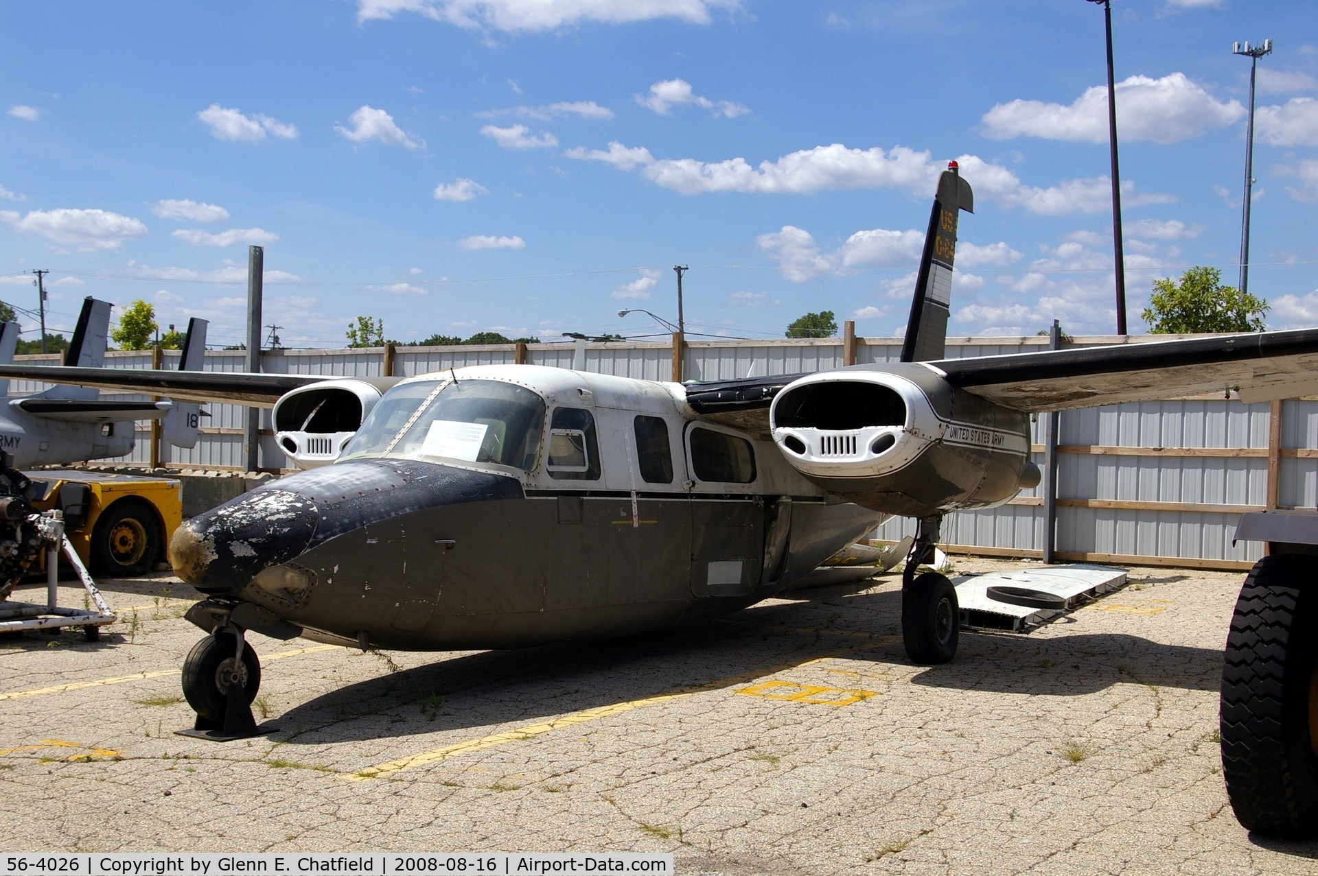 56-4026, 1956 Aero Commander U-9C (L-26C) C/N 680-344-36, At the Russell Military Museum, Russell, IL