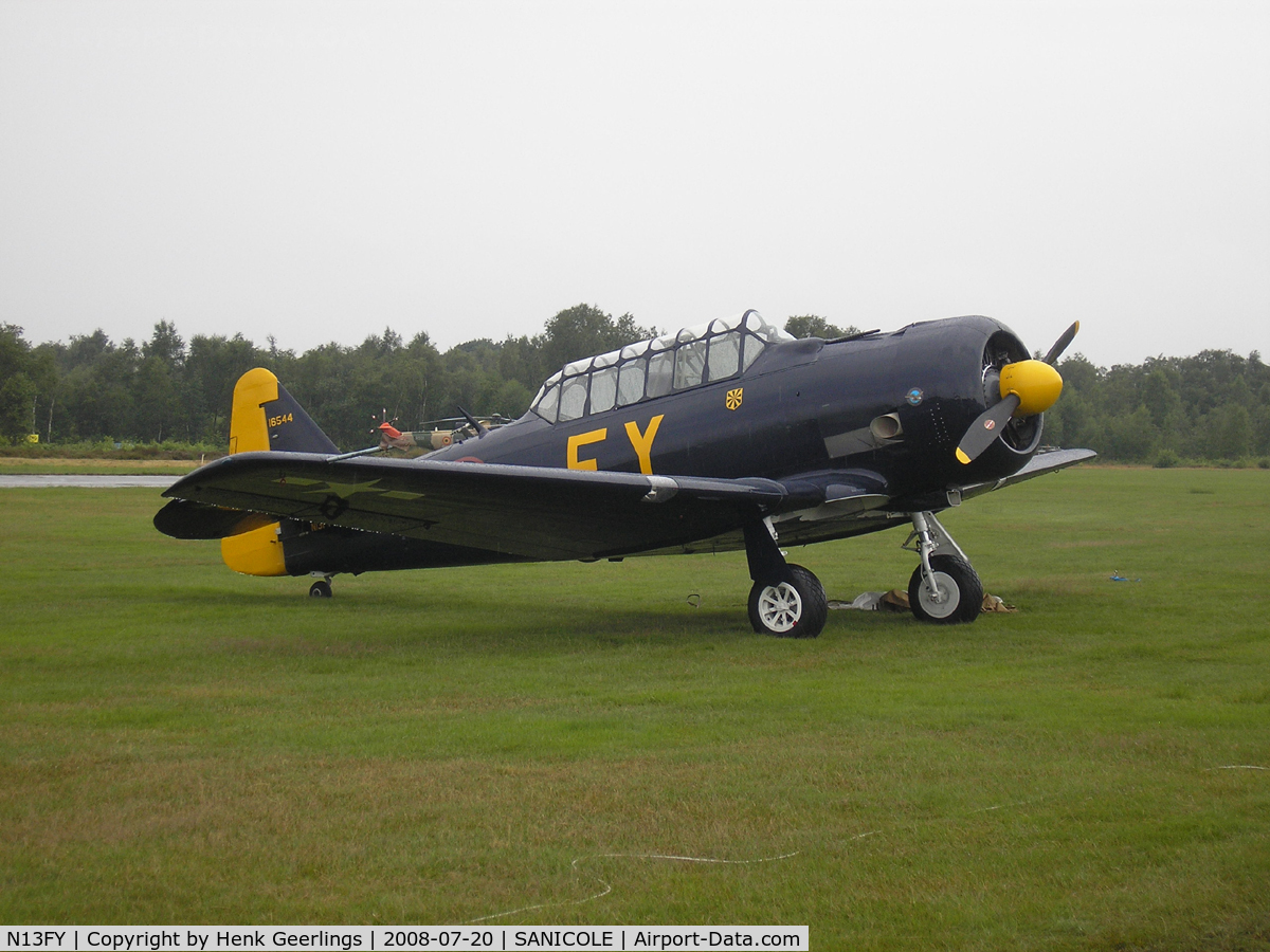 N13FY, 1942 North American AT-6A Texan C/N 78-6922, Sanicole Airshow - Belgium , 20 Jul 08