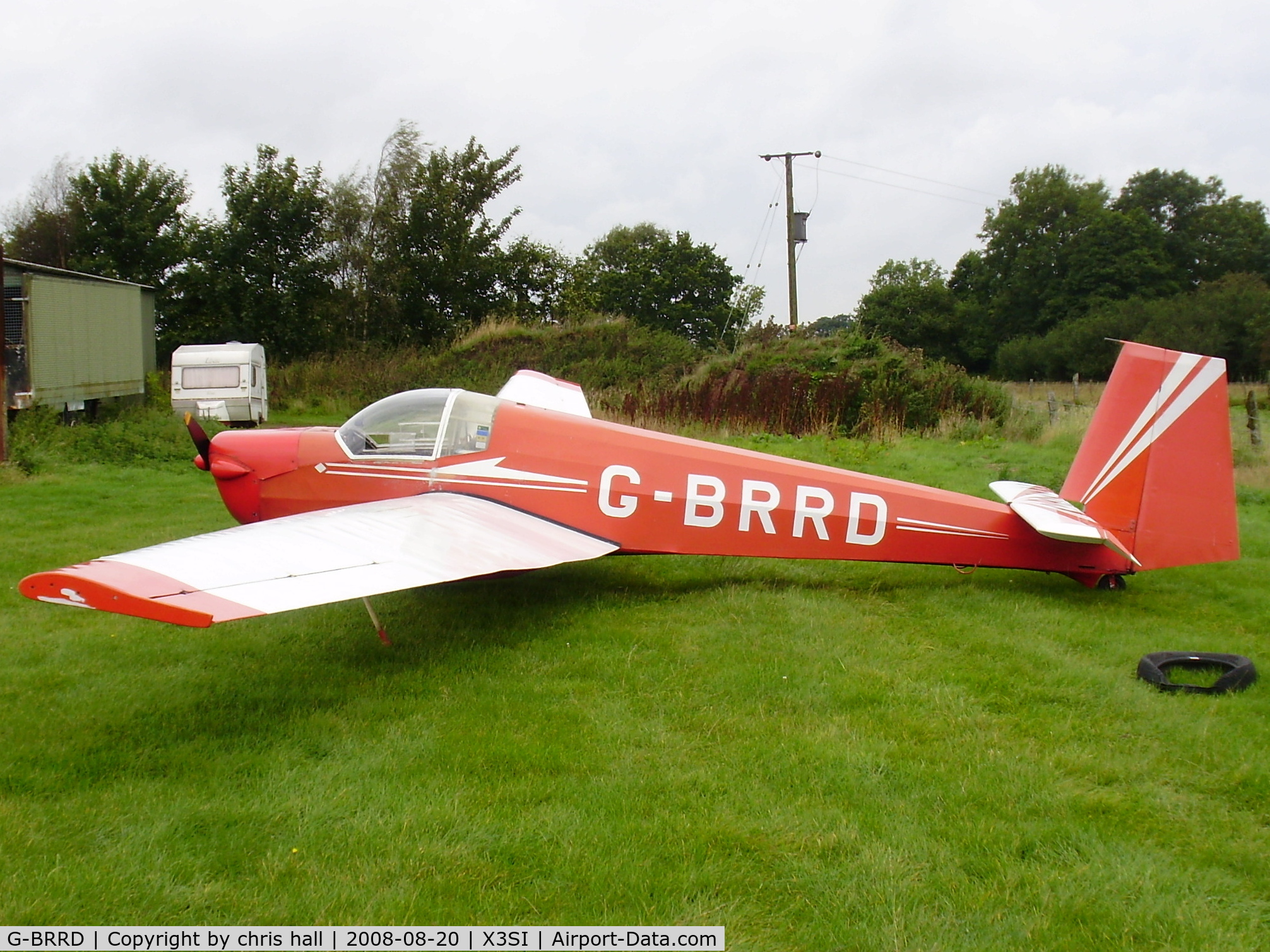 G-BRRD, 1970 Scheibe SF-25B Falke C/N 4811, Staffordshire Gliding Club, Seighford Airfield