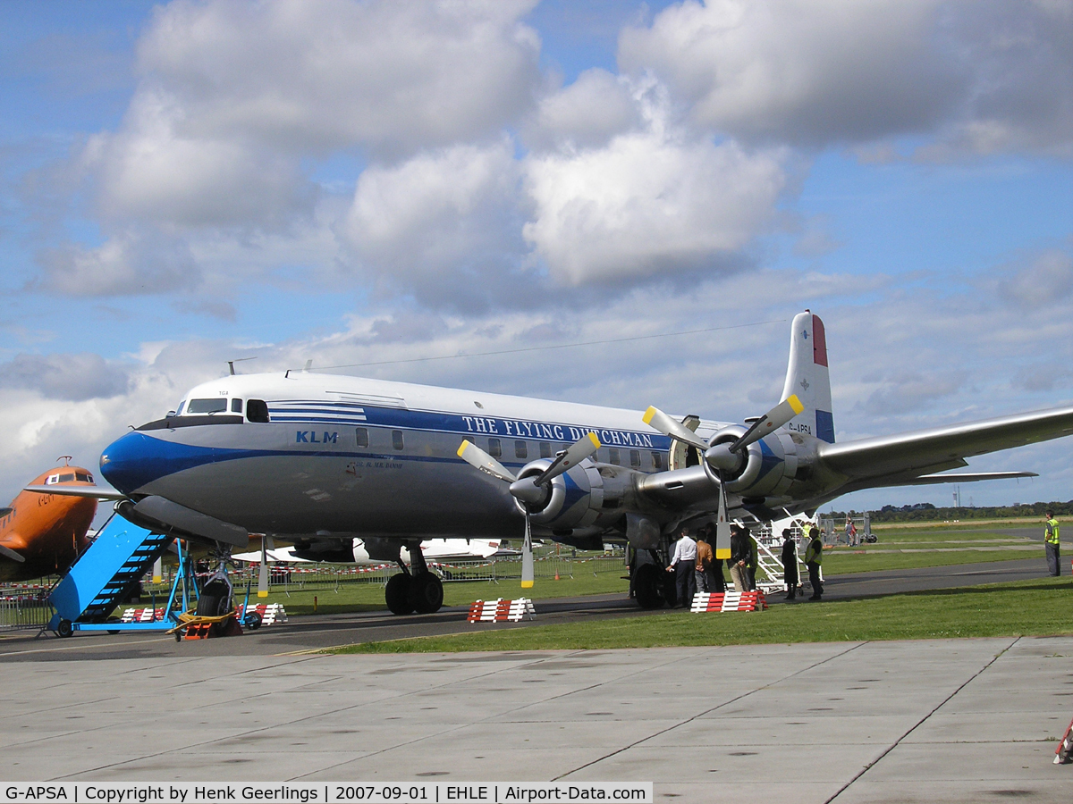 G-APSA, 1958 Douglas DC-6A C/N 45497, Aviodrome - Lelystad, Spcl KLM cs