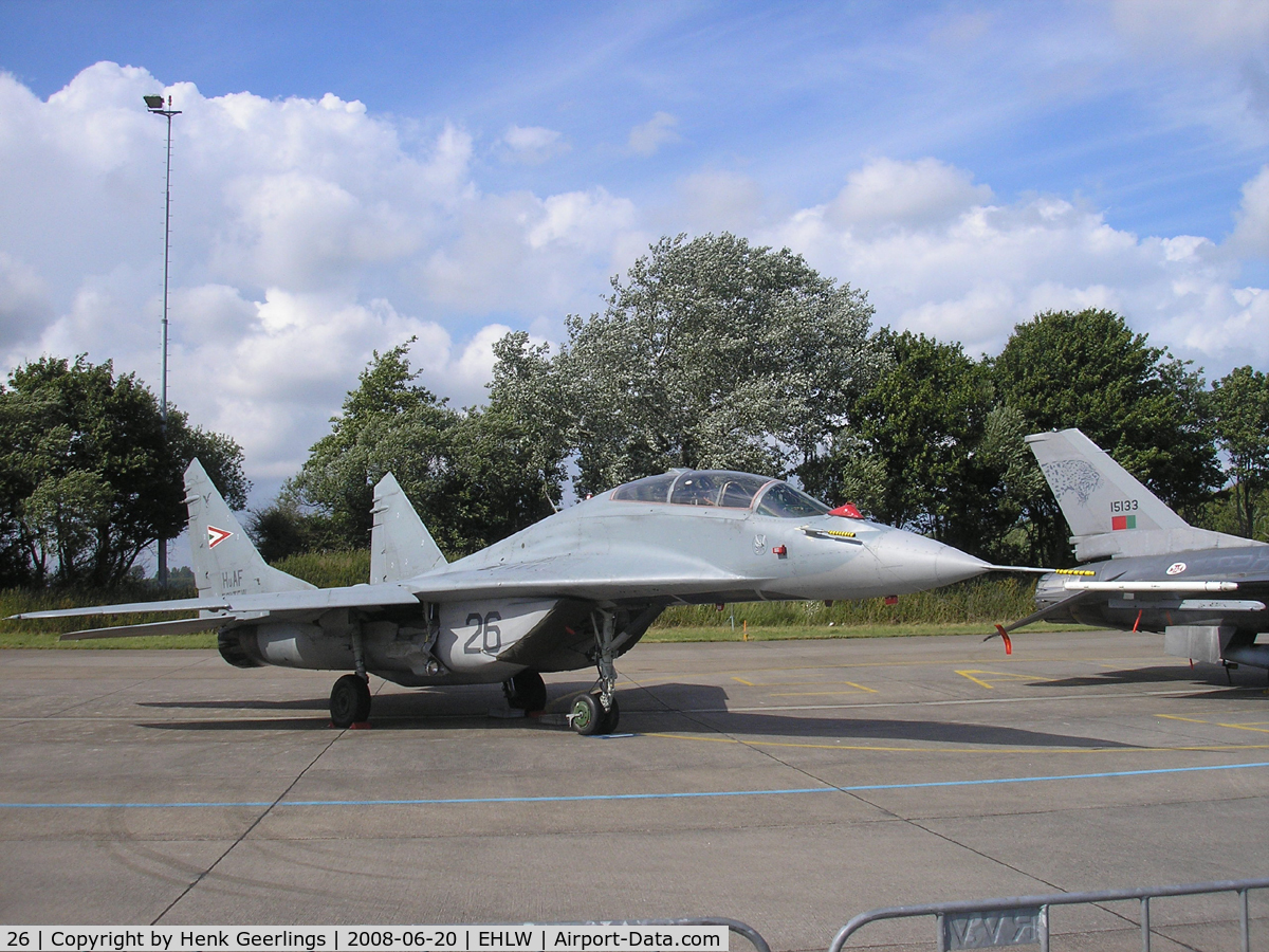 26, Mikoyan-Gurevich MiG-29UB C/N N50903027257, Dutch AF Openday , Leeuwarden AFB , 2008