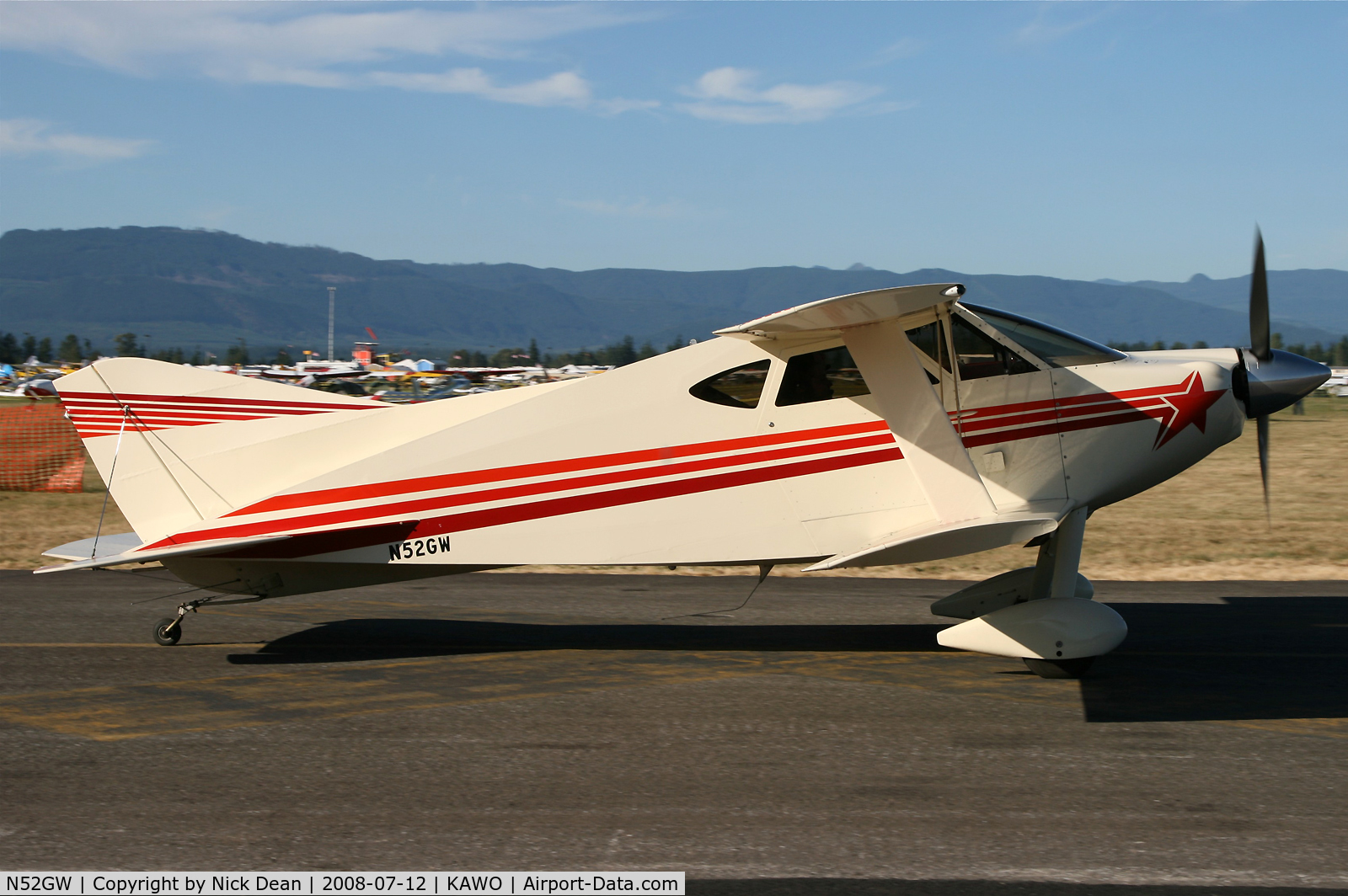 N52GW, 1986 Sorrell SNS-7 Hiperbipe C/N 224, Arlington fly in