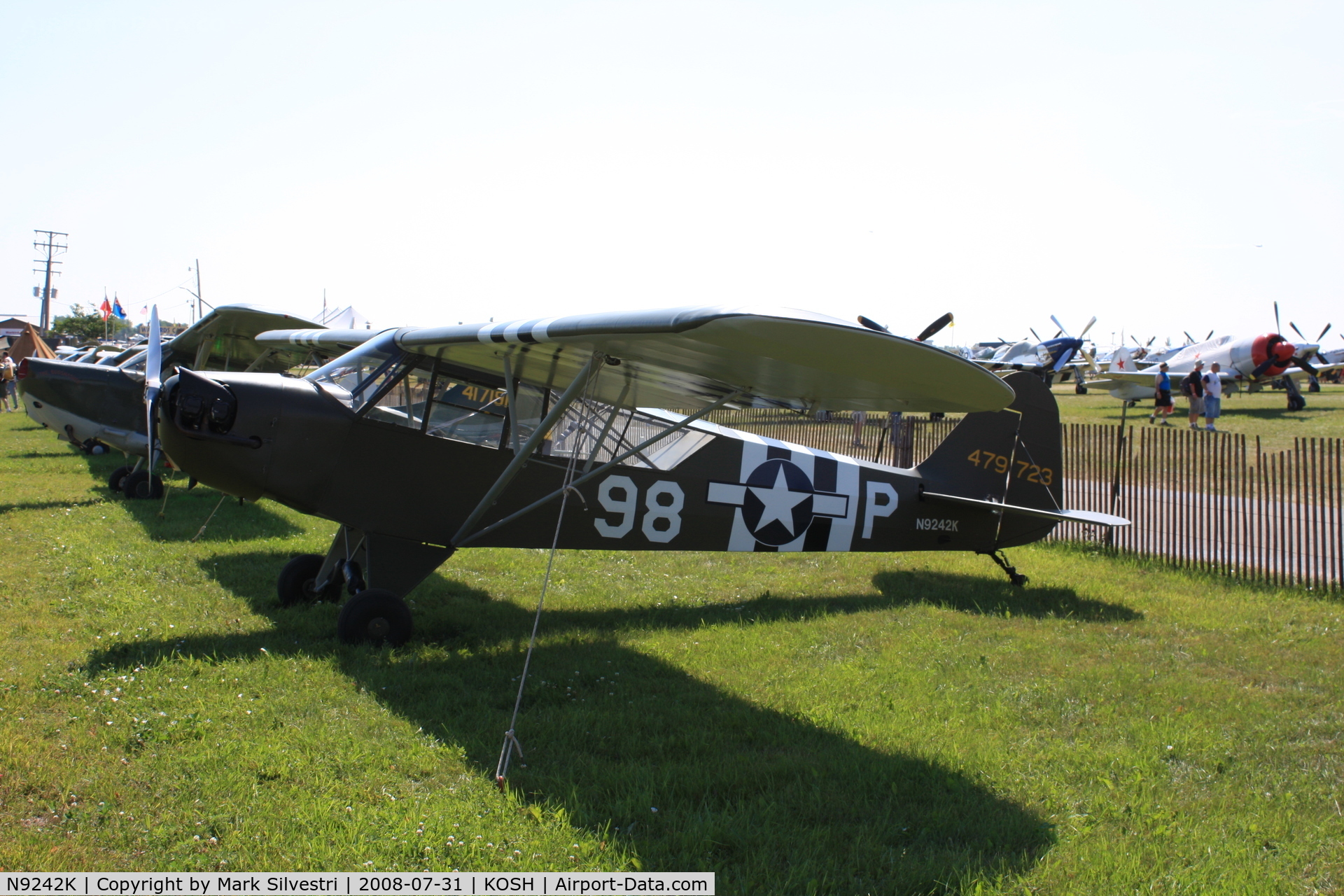 N9242K, 1944 Piper J3C-65 Cub Cub C/N 12019, Oshkosh 2008