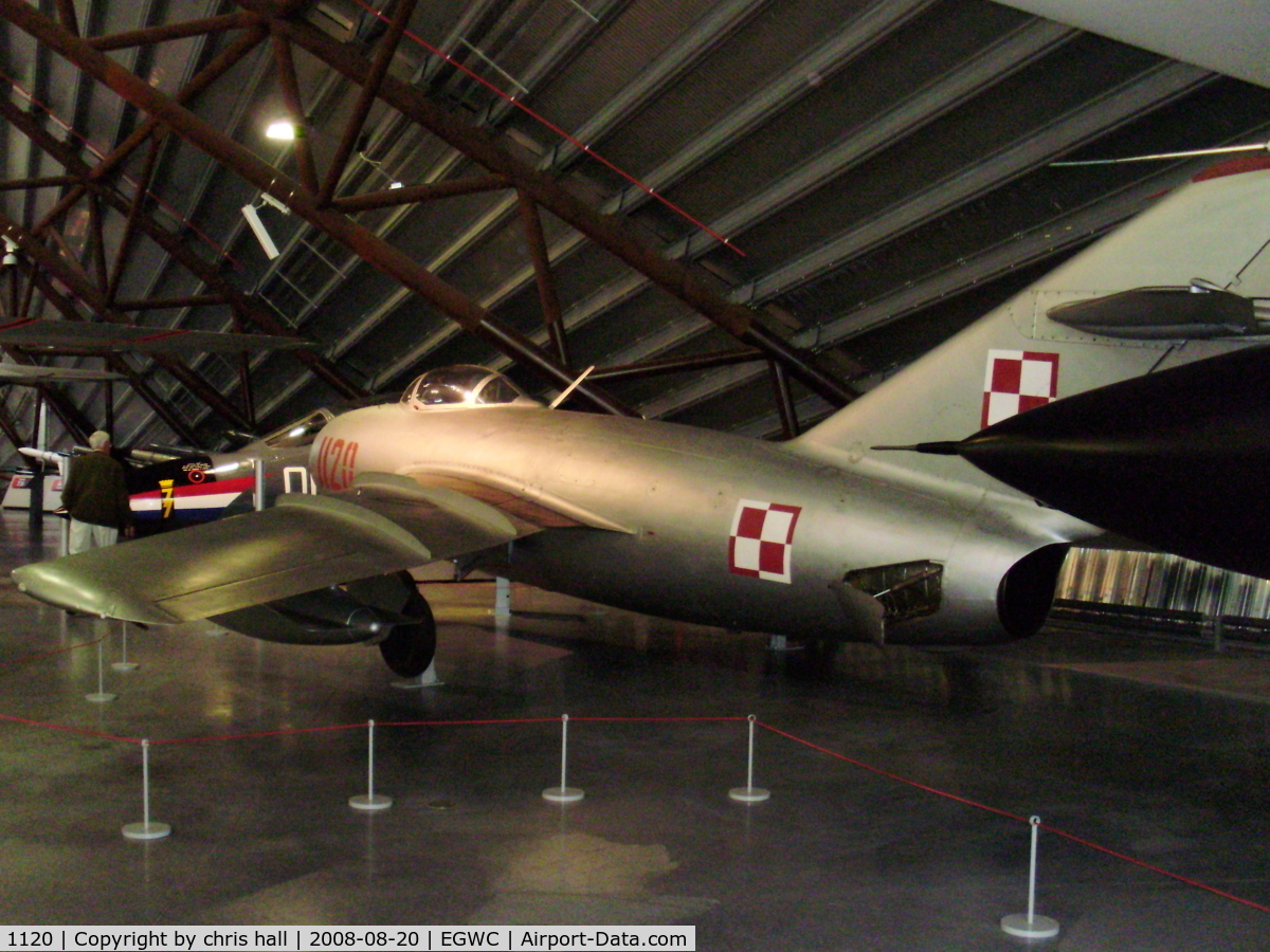1120, 1955 Mikoyan-Gurevich MiG-15bis (Lim-2) C/N 1B01120, Royal Air Force Museum