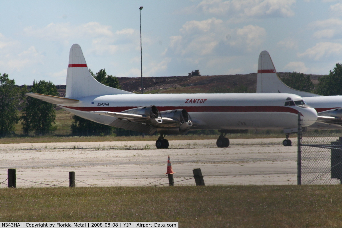 N343HA, 1959 Lockheed L-188A(F) Electra C/N 1053, Zantop L188 Electra