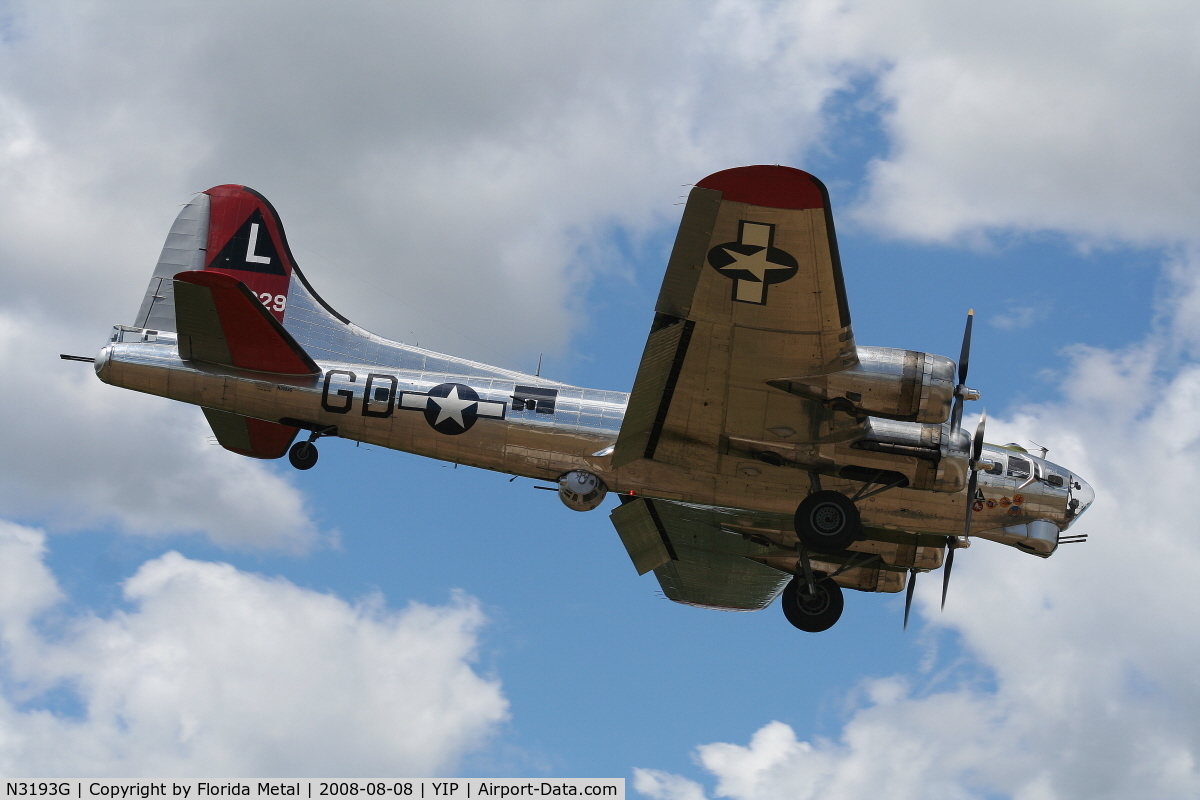 N3193G, 1944 Boeing B-17G Flying Fortress C/N 77255, B-17 Yankee Lady