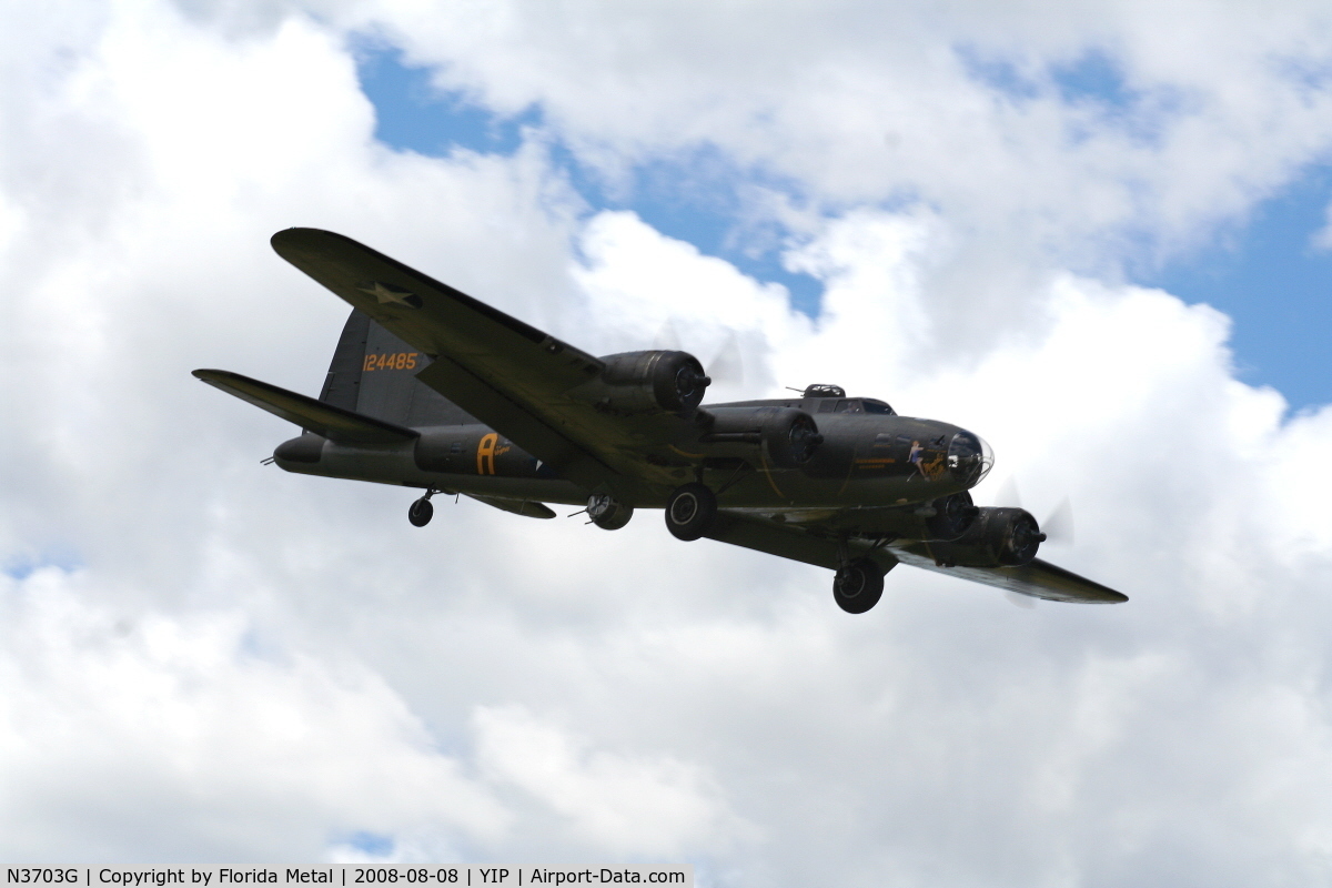 N3703G, 1945 Boeing B-17G Flying Fortress C/N 44-83546-A, B-17 Memphis Belle