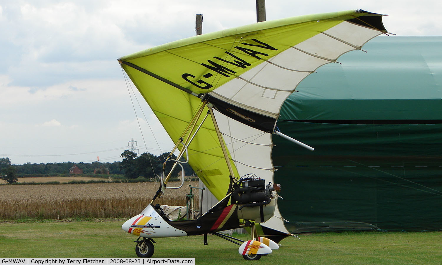 G-MWAV, 1989 Solar Wings PEGASUS XL-R C/N SW-WA-1444, Noted at Roddidge Microlight Centre