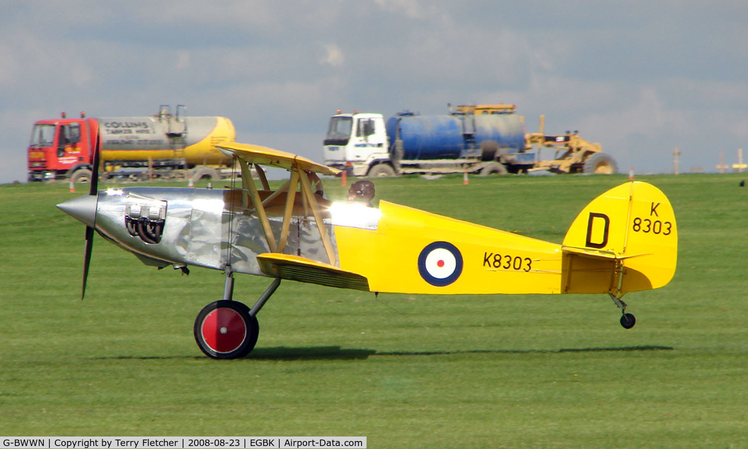 G-BWWN, 1998 Isaacs Fury II C/N PFA 011-10957, Visitor to Sywell on 2008 Ragwing Fly-in day