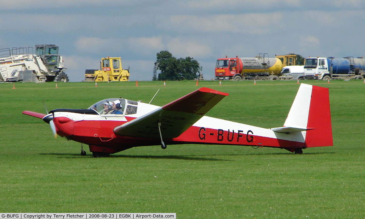 G-BUFG, 1980 Slingsby T-61F Venture T2 C/N 1977, Visitor to Sywell on 2008 Ragwing Fly-in day