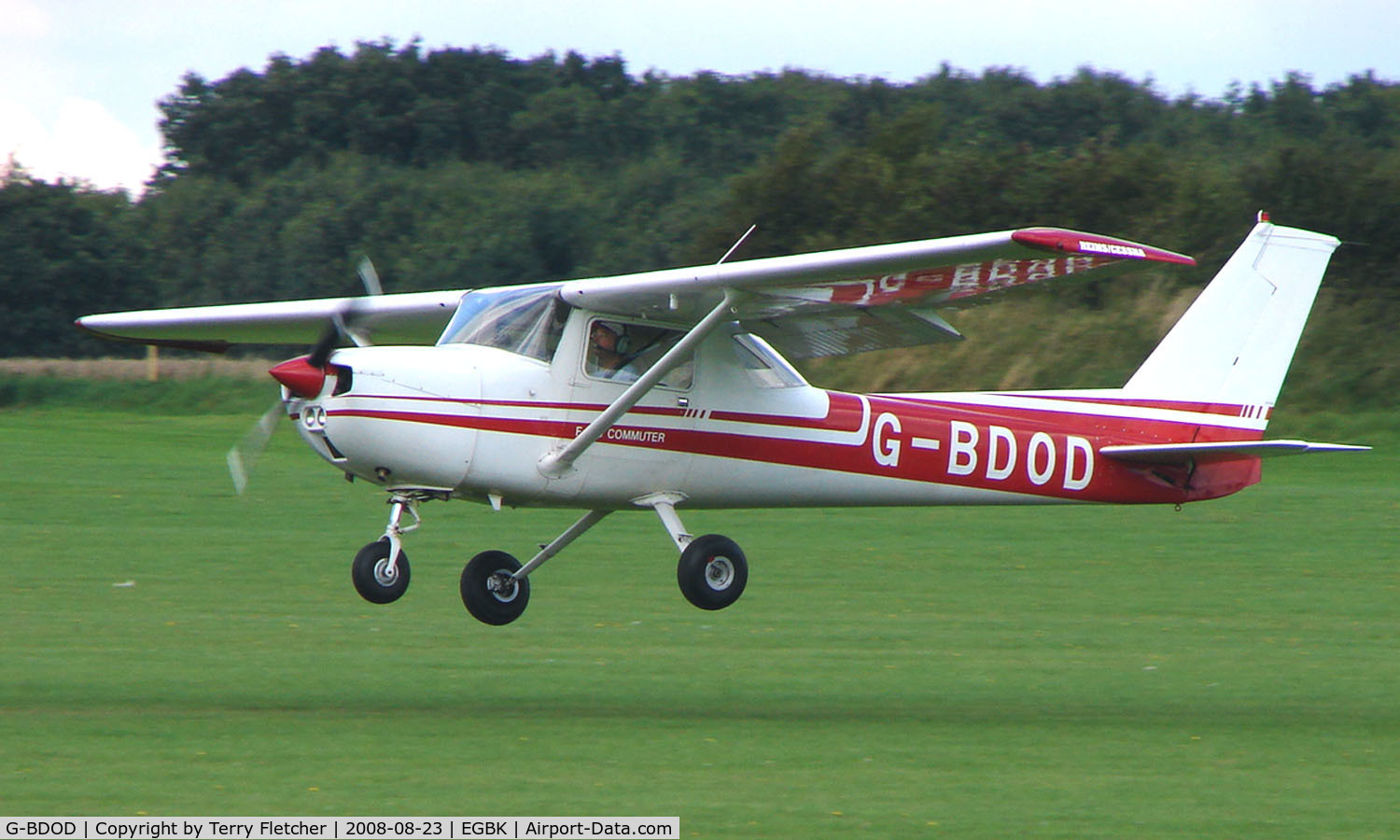 G-BDOD, 1975 Reims F150M C/N 1266, Visitor to Sywell on 2008 Ragwing Fly-in day