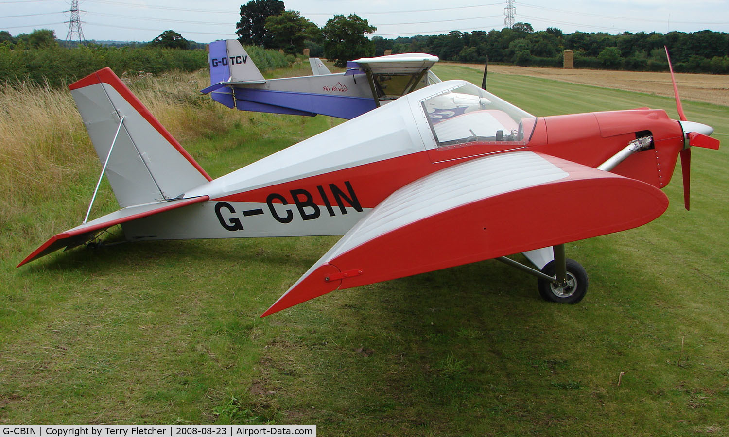 G-CBIN, 2002 Team Mini-Max 91 C/N PFA 186-13111, Steade de Team Minimax 91 at 2008 Sittles Farm Fly-in