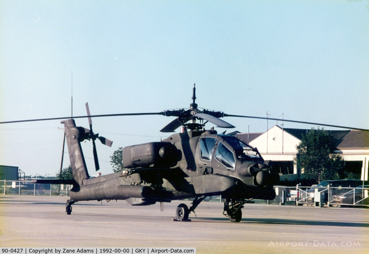 90-0427, 1990 McDonnell Douglas AH-64A Apache C/N PV754, At Arlington Municipal