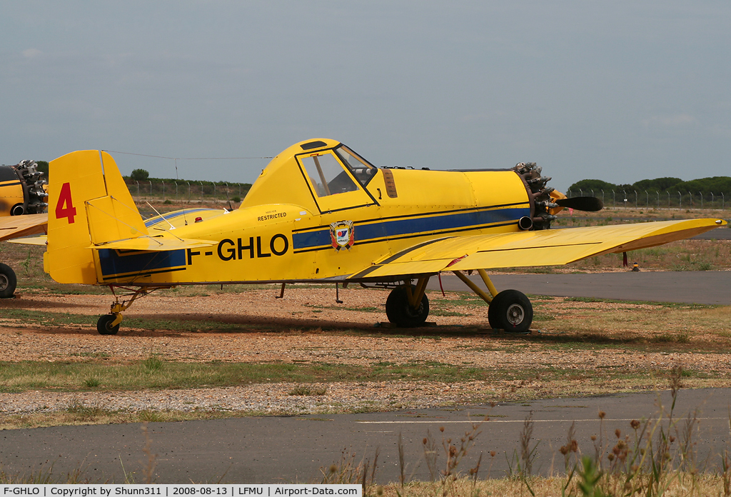 F-GHLO, Ayres S2R Thrush Commander C/N 1920R, Parked here for Securite Civile use during summer
