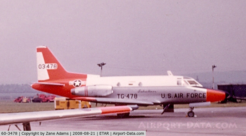 60-3478, 1960 North American NT-39A Sabreliner C/N 265-6, USAF T-39 at Ramstein AFB @ 1961