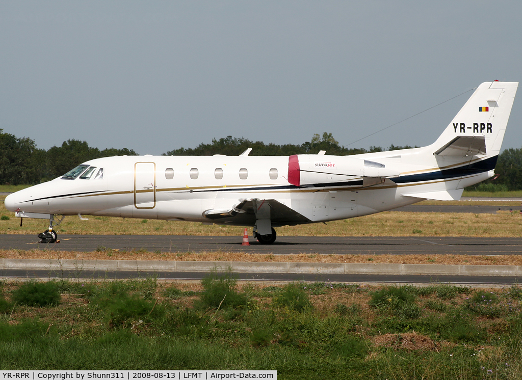 YR-RPR, 2003 Cessna 560XL Citation Excel C/N 560-5337, Parked at the General Aviation area