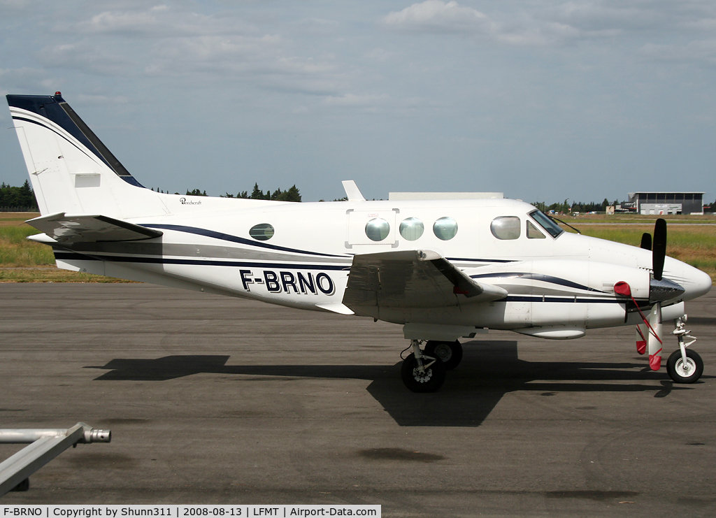 F-BRNO, 1969 Beech B90 King Air C/N LJ-482, Parked in front of Latecoere hangar...