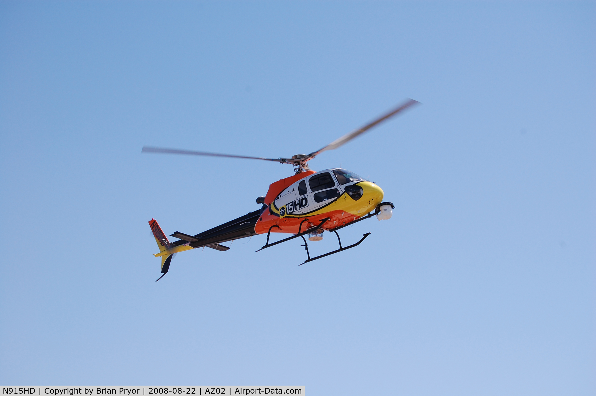 N915HD, 2002 Eurocopter AS-350B-2 Ecureuil Ecureuil C/N 3583, N915HD landing at AZ02