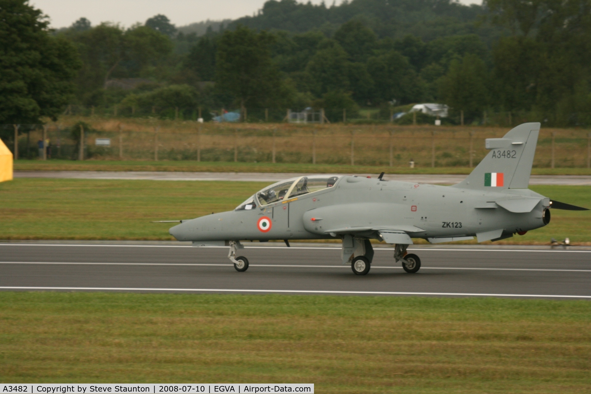 A3482, 2007 British Aerospace Hawk 132 C/N HT003/0903, Taken at the Royal International Air Tattoo 2008 during arrivals and departures (show days cancelled due to bad weather)
