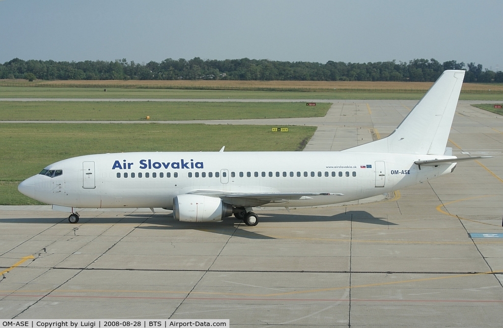 OM-ASE, 1987 Boeing 737-306 C/N 23545, Air Slovakia