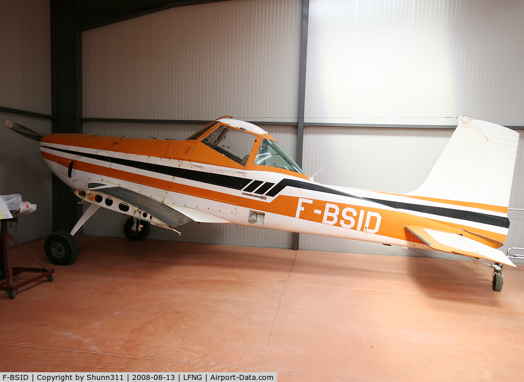 F-BSID, Cessna A188 AgTruck C/N 188-0358, Parked inside Midair hangar...